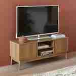 Houten TV-meubel 2 deuren L 120 x B 39 H 48cm - Dune Photo1