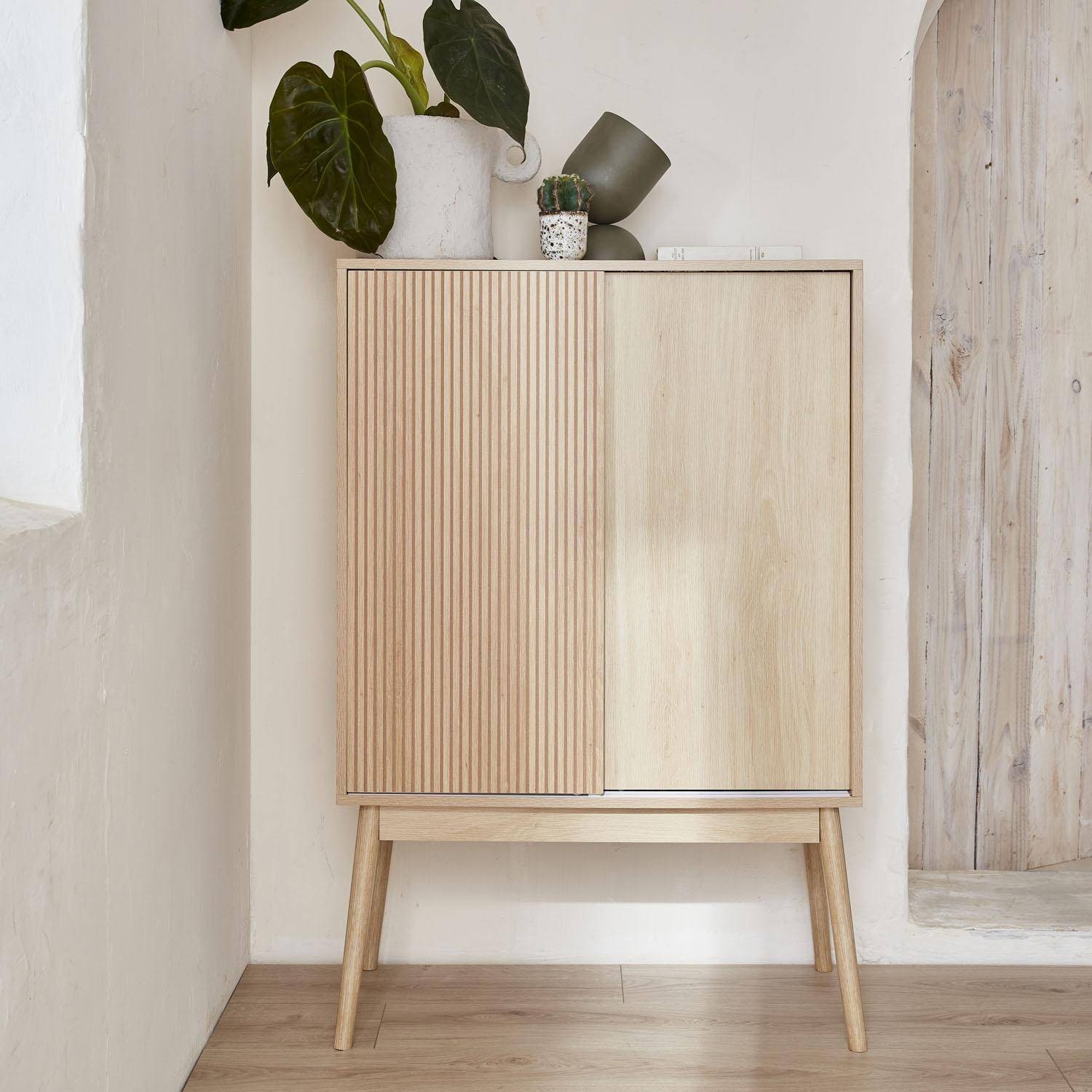 Meuble range-bouteilles portes coulissantes - Linear,sweeek,Photo2