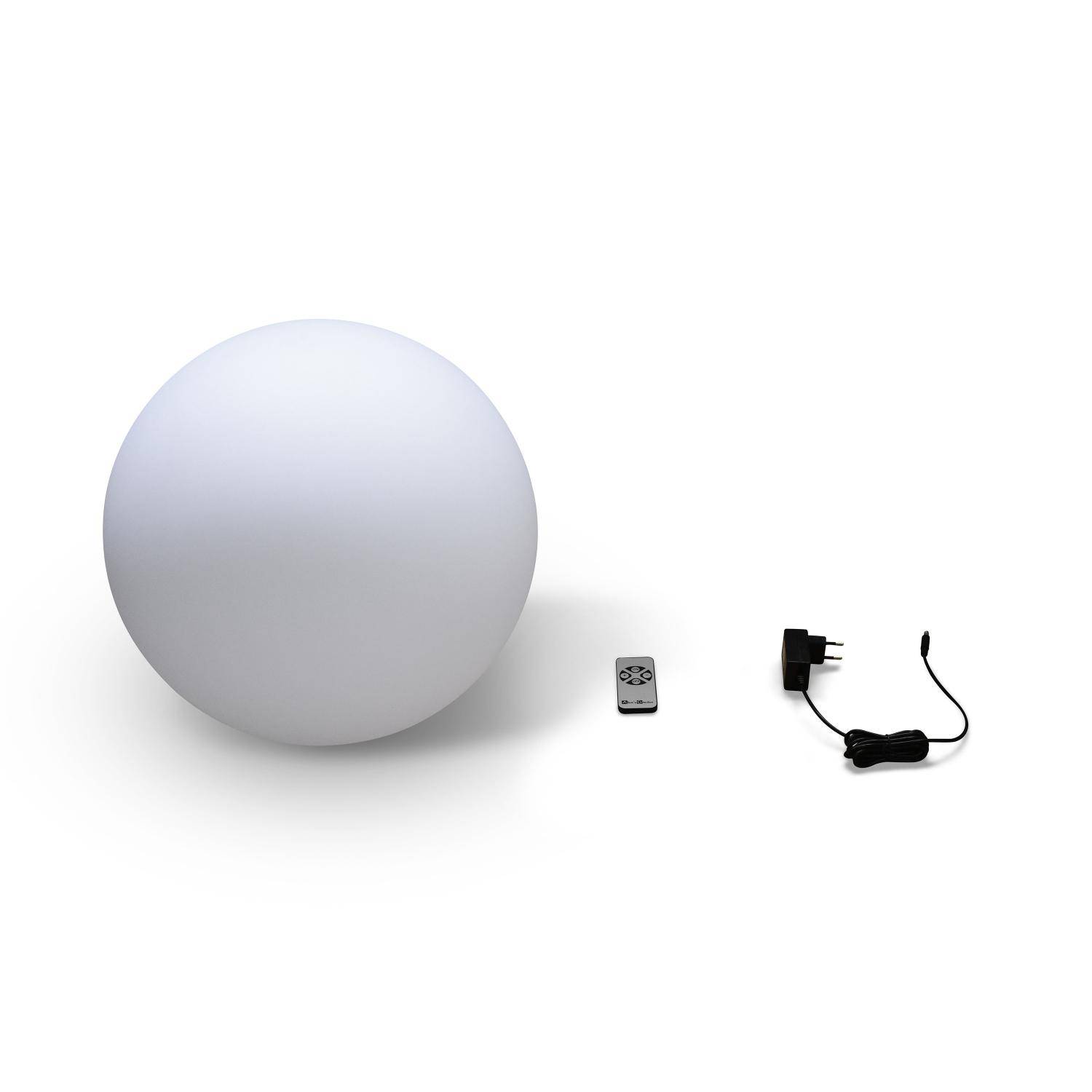40cm spherical LED lamp – Decorative light sphere, remote control, Warm white Photo3