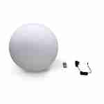 50cm spherical LED lamp – Decorative light sphere, remote control, Warm white Photo3