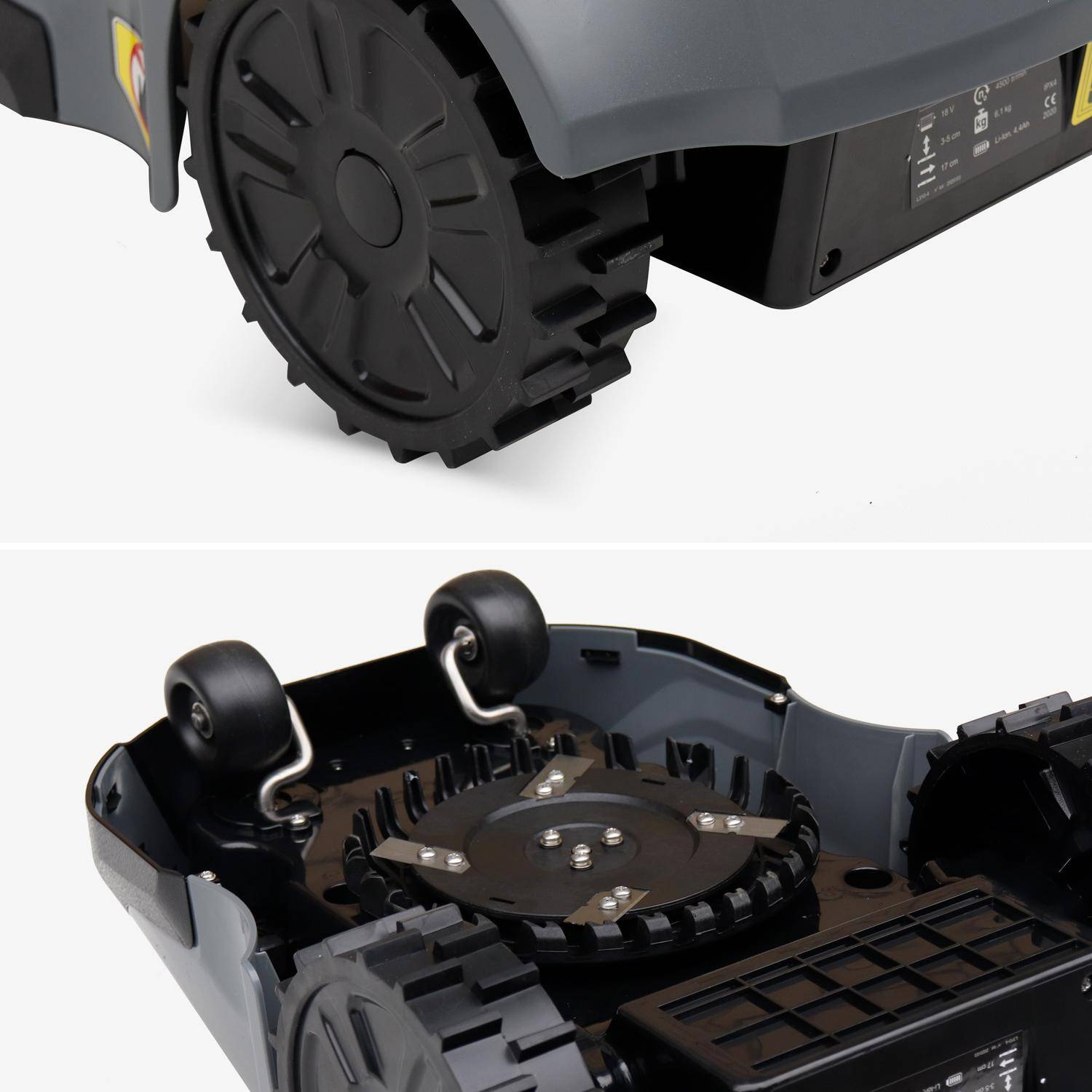 VOLTR AutonoMAX Rasenmäher Robot, Lithium-Batterie 4,4 Ah, 1 200 m2, LCD-Bildschirm, Mulchfunktion, 200 m Reichweite Photo4