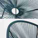 Egg designer string chair - PVC designer string chair - Acapulco - Duck Blue Photo4