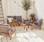 Gartengarnitur aus Holz 4 Sitze - Ushuaïa - graue Kissen, Sofa, Sessel und Couchtisch aus Akazie, Design | sweeek