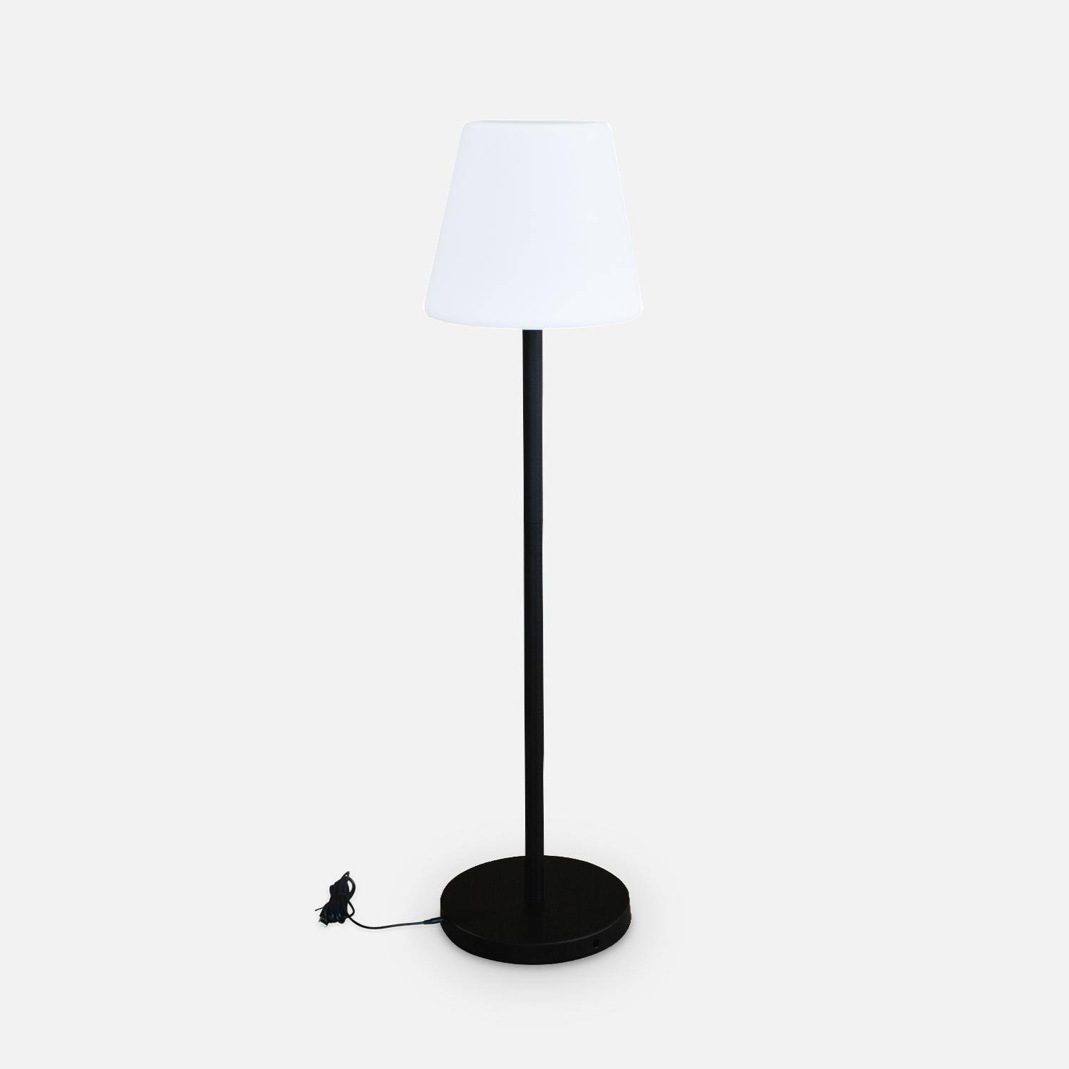 150 cm outdoor vloerlamp LAMPADA XL LED hybrid , veelkleurige vloerlamp, op batterijen, zonne-energie, op afstand bedienbare designlamp Photo3