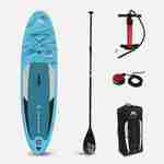 Pack stand up paddle gonflable Vapor 10'4" avec pompe haute pression double action, pagaie, leash et sac de rangement inclus Photo1