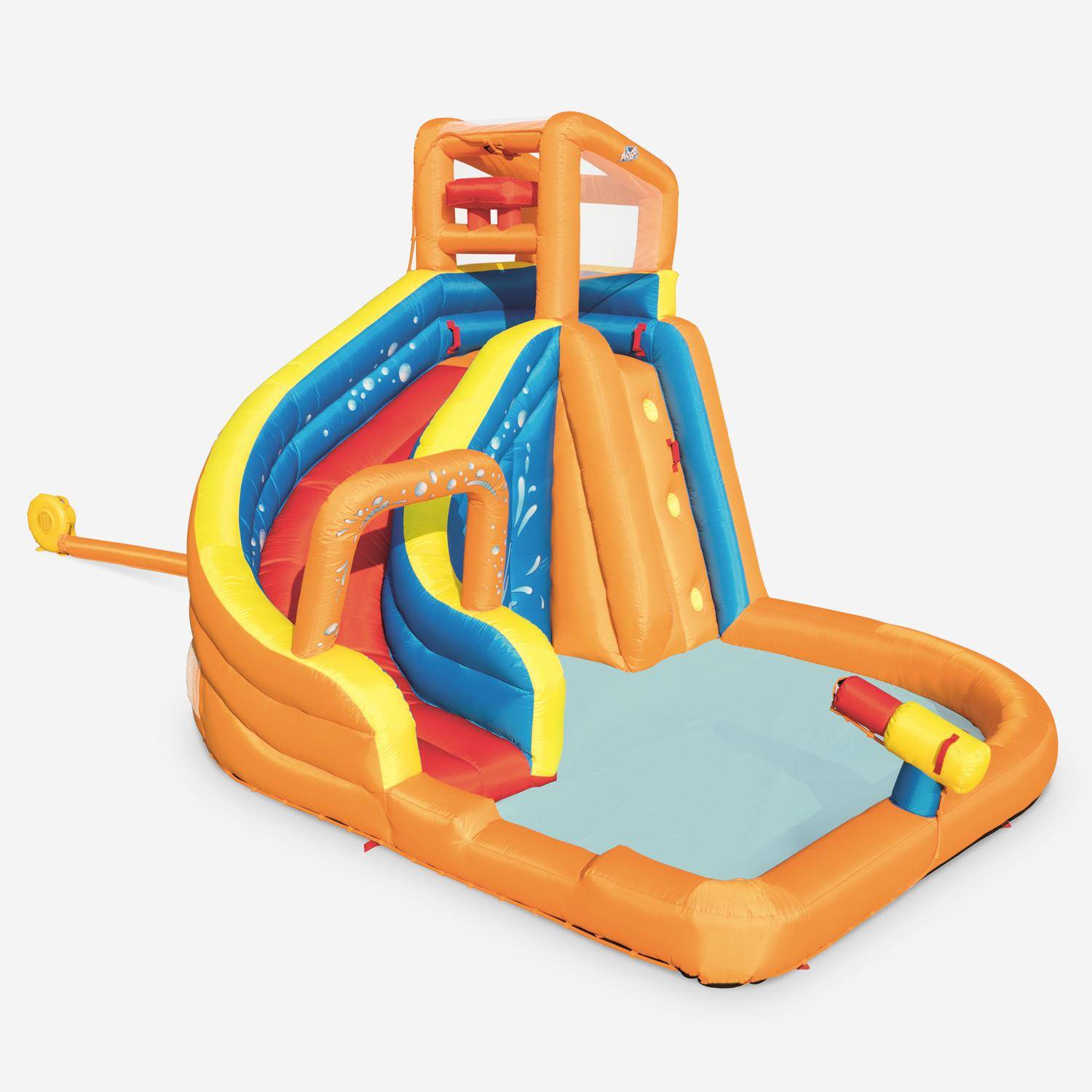 Opblaasbaar speelkasteel – Villandry - Opblaasbare waterglijbaan, springkussen voor kinderen, 3,65 x 3,2 x 2,7 m Photo1