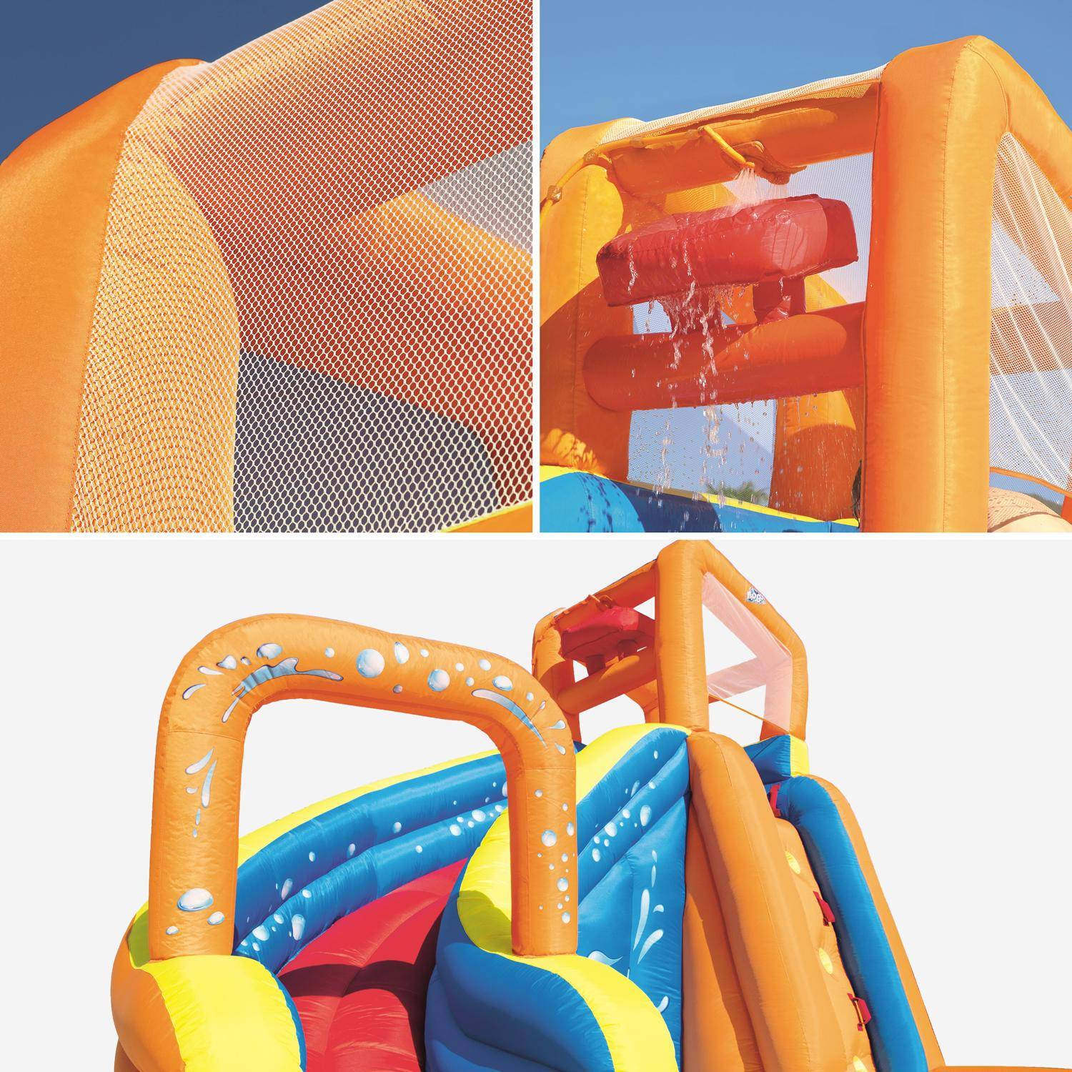 Opblaasbaar speelkasteel – Villandry - Opblaasbare waterglijbaan, springkussen voor kinderen, 3,65 x 3,2 x 2,7 m Photo2
