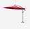 Hardelot, parasol déporté rond 300cm de diamètre - rouge | sweeek