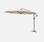 Hardelot ombrellone rotondo sfalsato ⌀ 350 cm decentrato Beige 8 stecche | sweeek