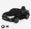 BMW Serie 6 GT Gran Turismo nera, auto elettrica per bambini 12V 4 Ah, 1 posto a sedere