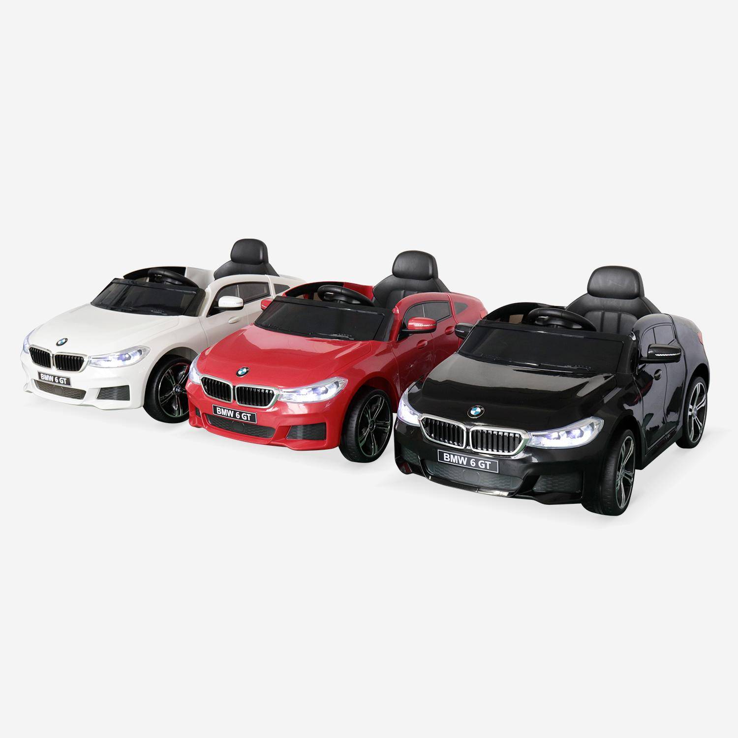 BMW Série 6 GT noire, voiture électrique pour enfants 12V 4 Ah, 1 place, avec autoradio et télécommande Photo8