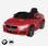 BMW GT6 Gran Turismo rood, elektrische auto 12V, 1 plaats, cabriolet voor kinderen met autoradio en afstandsbediening | sweeek