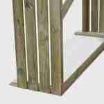 Bûcher en bois FSC de 50 x 180 x 180 cm en pin autoclave Photo6