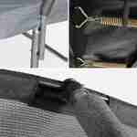 Tappeto rotondo Ø 250cm grigio con accessori - Pluton Inner – Nuovo modello - tappeto da giardino 2,50m-250 cm |Qualità Professionale | Norme EU. Photo4
