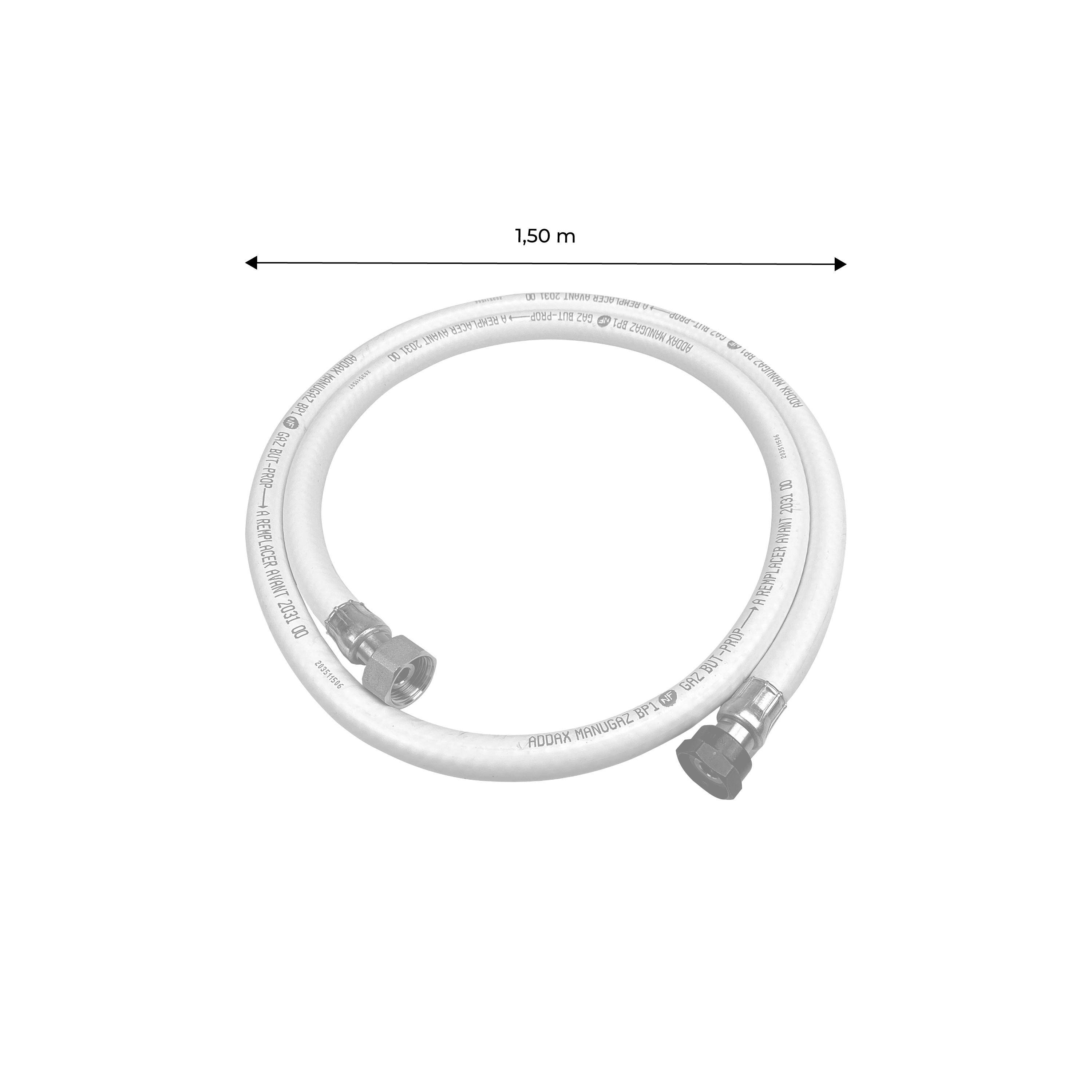 Tubo Flessibile Per Gas Naturale Con Attacco Rapido – 1,27 M – Kit Per Barbecue, Pizza, Riscaldatori – Gomma E Ottone, Certificato CSA - 3