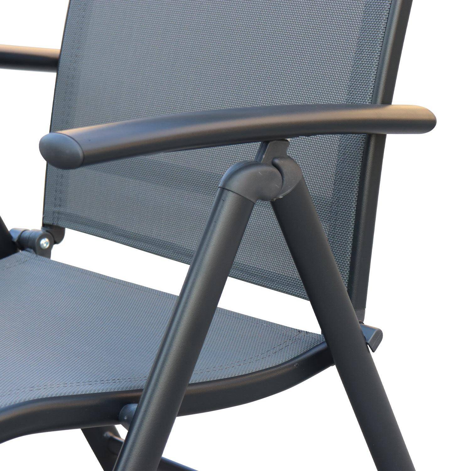 Set van 2 Naevia tuinstoelen van aluminium en textileen Photo6