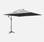 Freitragender Sonnenschirm 3X3m - HARDELOT Grau | sweeek