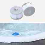Spa MSPA gonflable rond – Kili 6 gris 6 places - système anti-gel + bâche, 180 cm, pompe, chauffage, gonfleur, filtre Photo4