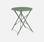Table de jardin bistrot pliable - Emilia ronde vert de gris- Table ronde Ø60cm en acier thermolaqué | sweeek