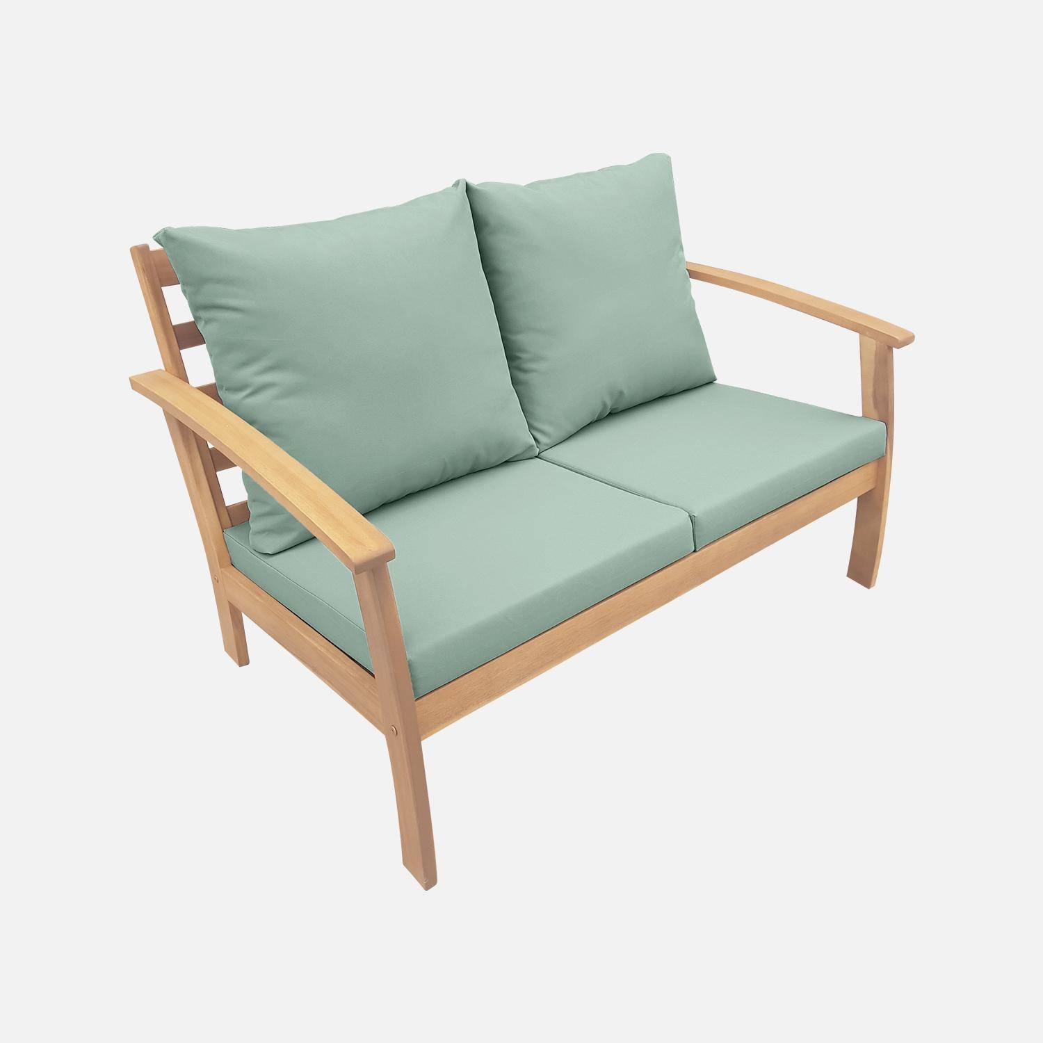 Muebles de jardín de madera de 4 plazas, Ushuaia, Madera, 123x82.7x74.6 cm Photo4