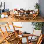 2 chaises Almeria en eucalyptus FSC et textilène Photo4