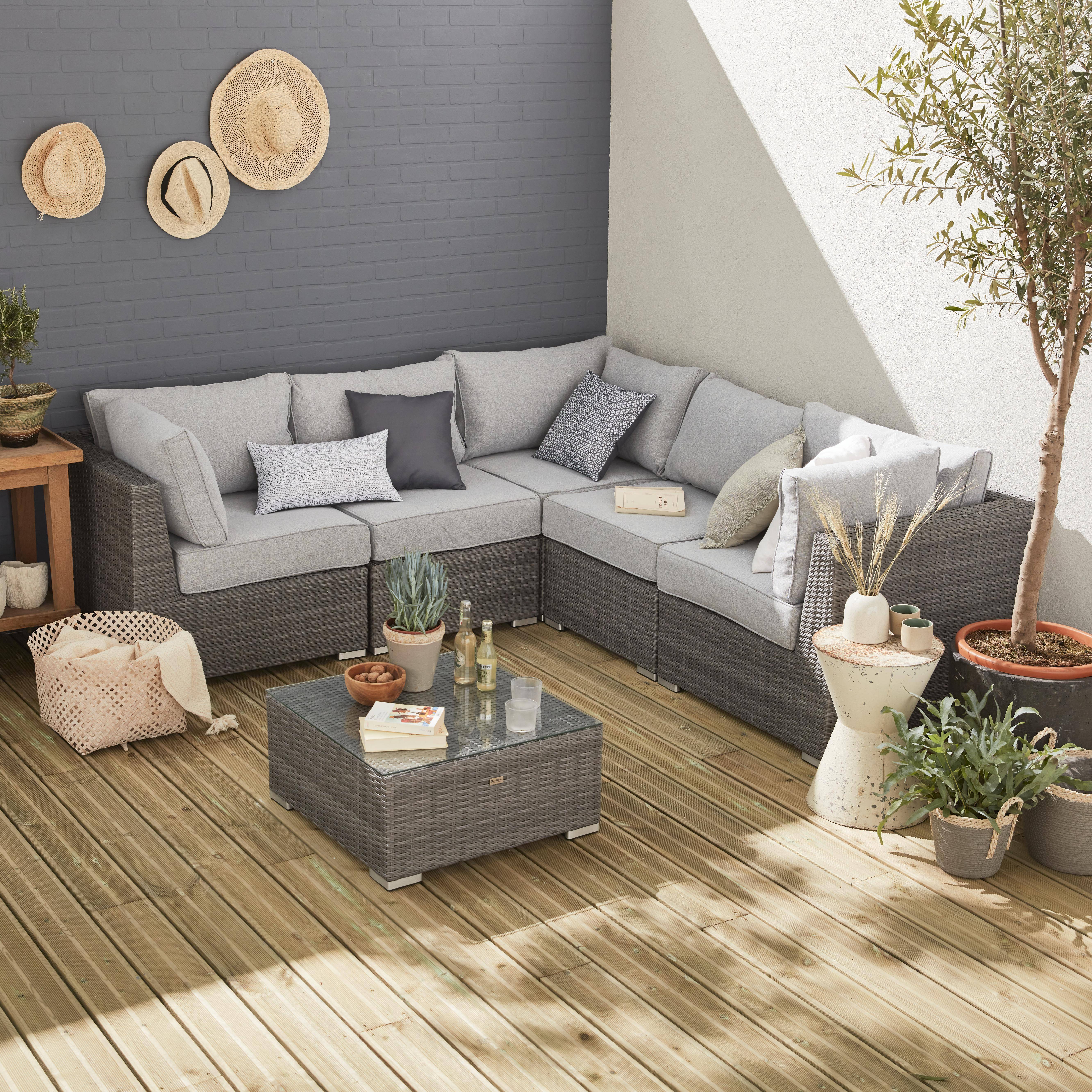 Polyrattan garden sofa hot sale