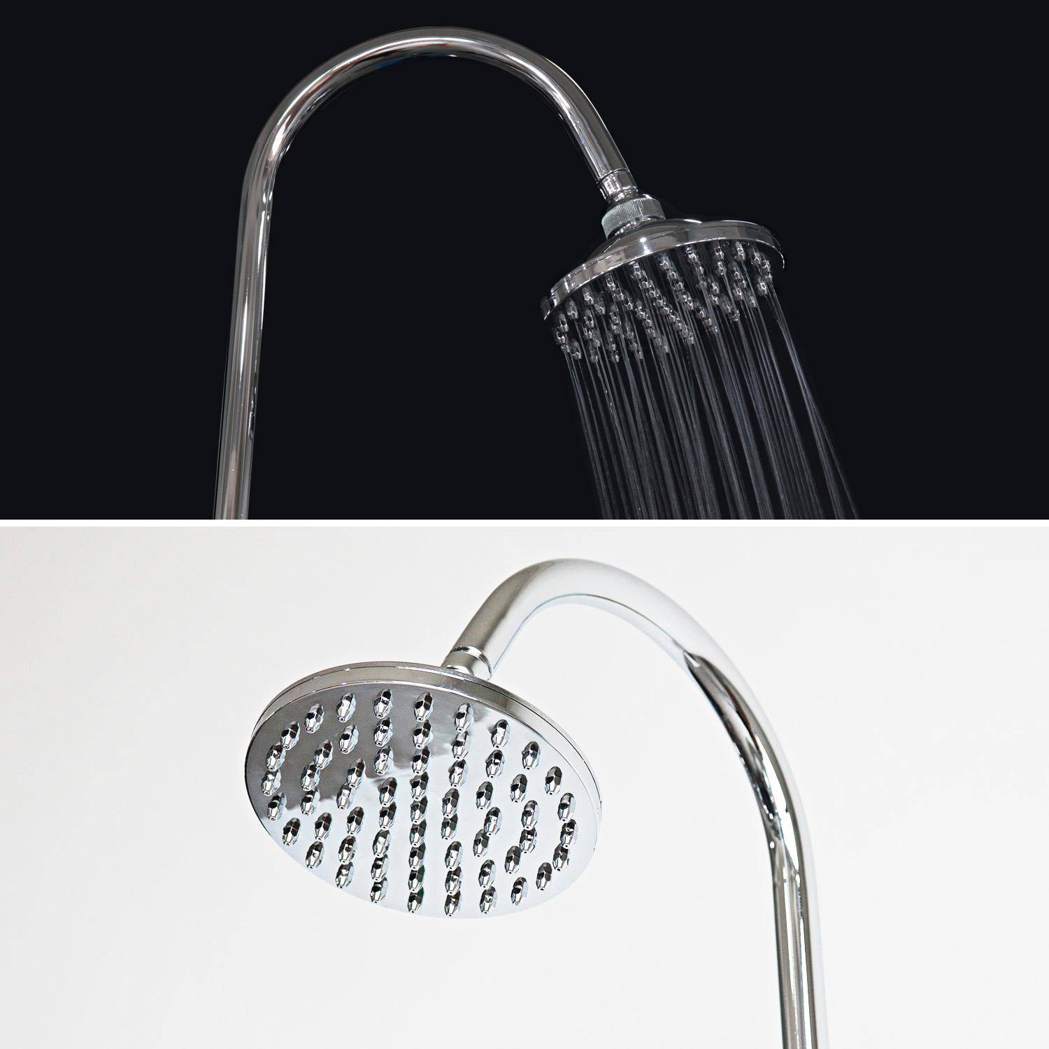 Outdoor solar shower, 20L tank, Fontana, Black, 19.5x19.5x214 cm Photo3