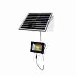 Projecteur solaire LED 20W avec panneau solaire télécommandé blanc froid, lampe résistante à la pluie et autonome, spot extra puissant 2400 lumens équivalent 150W Photo3