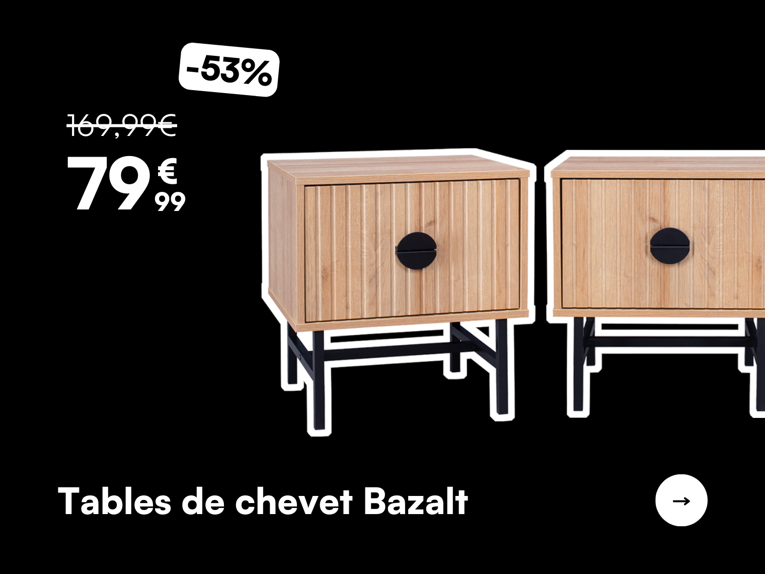 Tables de chevet Bazalt