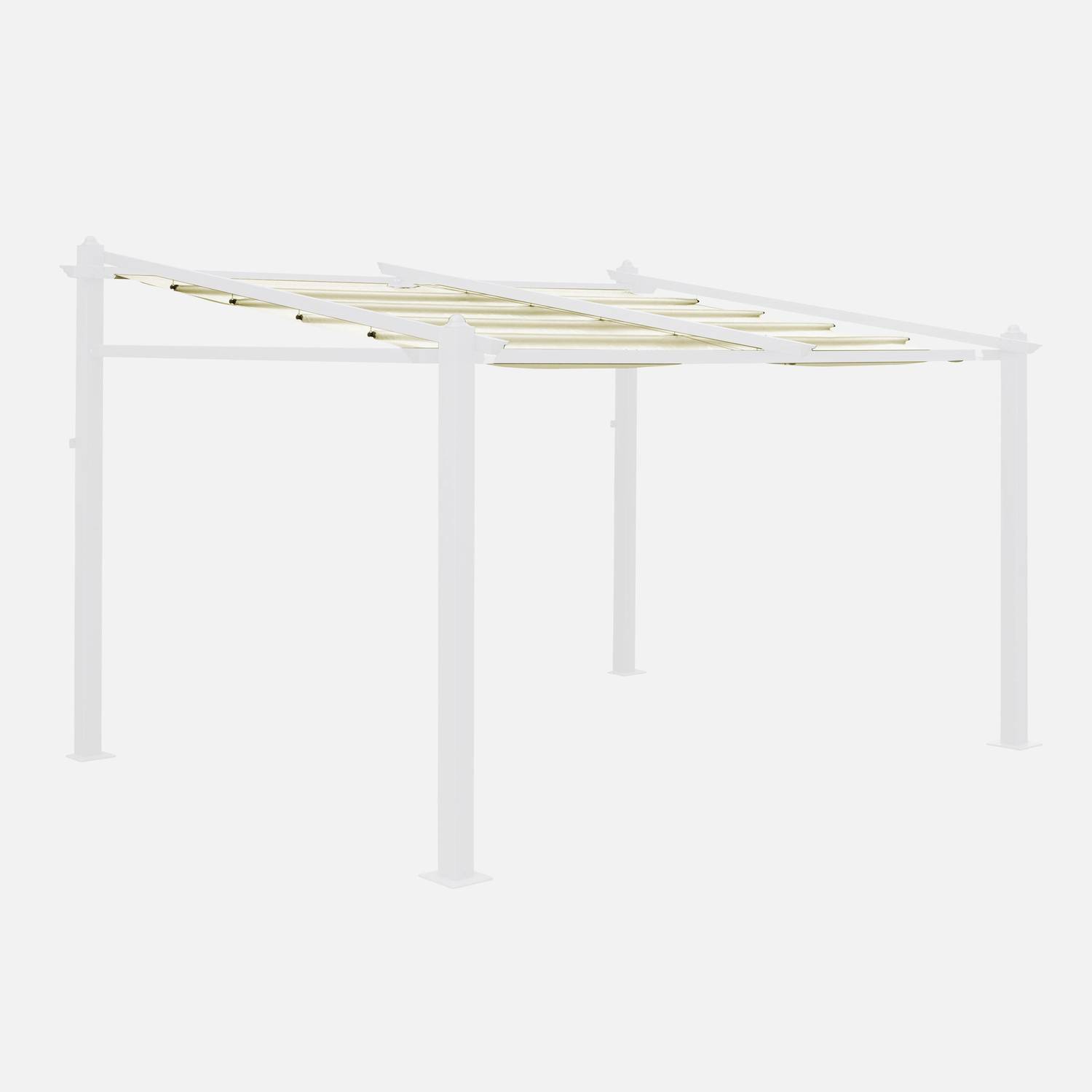Canopy roof for 3x4m Morum gazebo - pergola replacement canopy - Off-White Photo1