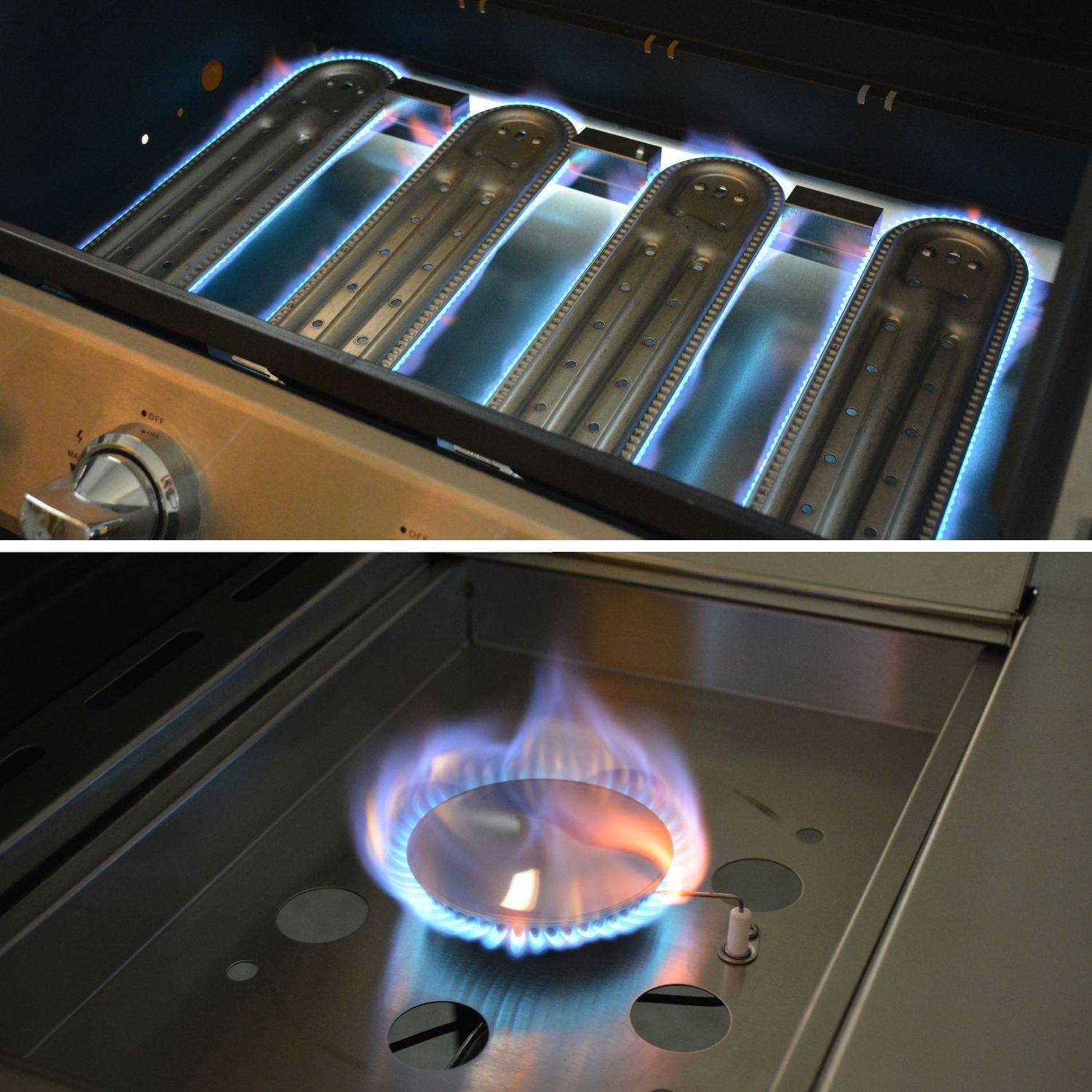 5-burner gas barbecue with 1 side burner, 206x58x112cm - D'artagnan Photo6