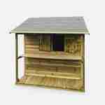 Houten tuinhuisje met etalage van 2,6m², Hortensia - Huisje voor kinderen van FSC autoclaaf behandeld grenenhout  Photo3