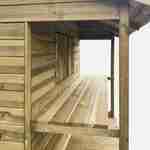 Maisonnette avec étalage en bois FSC de 2,6m², Hortensia - cabane pour enfants en pin autoclave Photo4