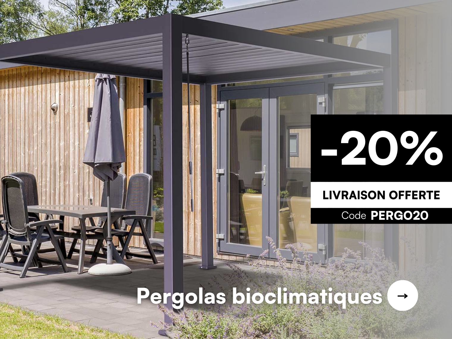 Pergola bioclimatique