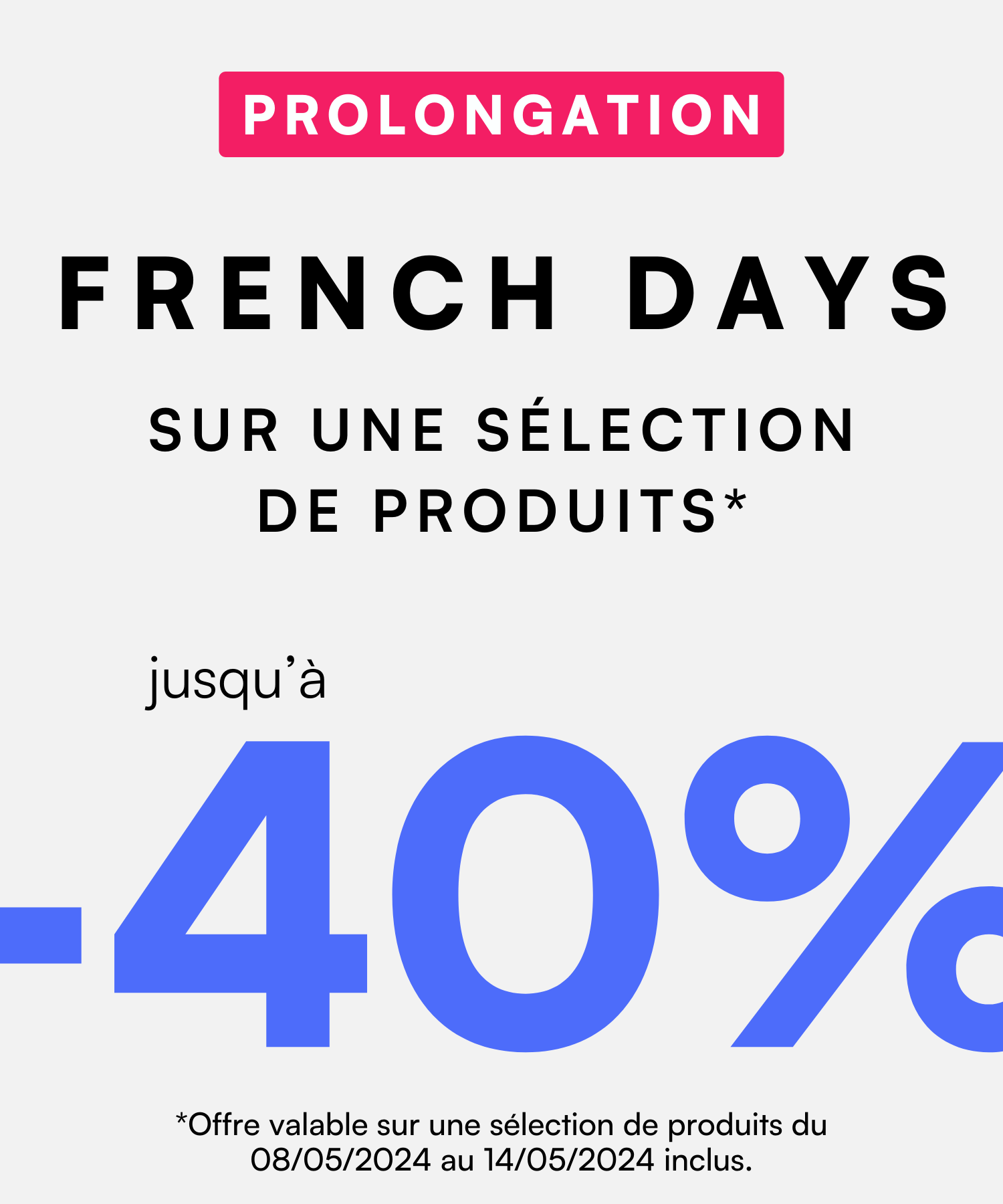 Prolongation French Days sweeek