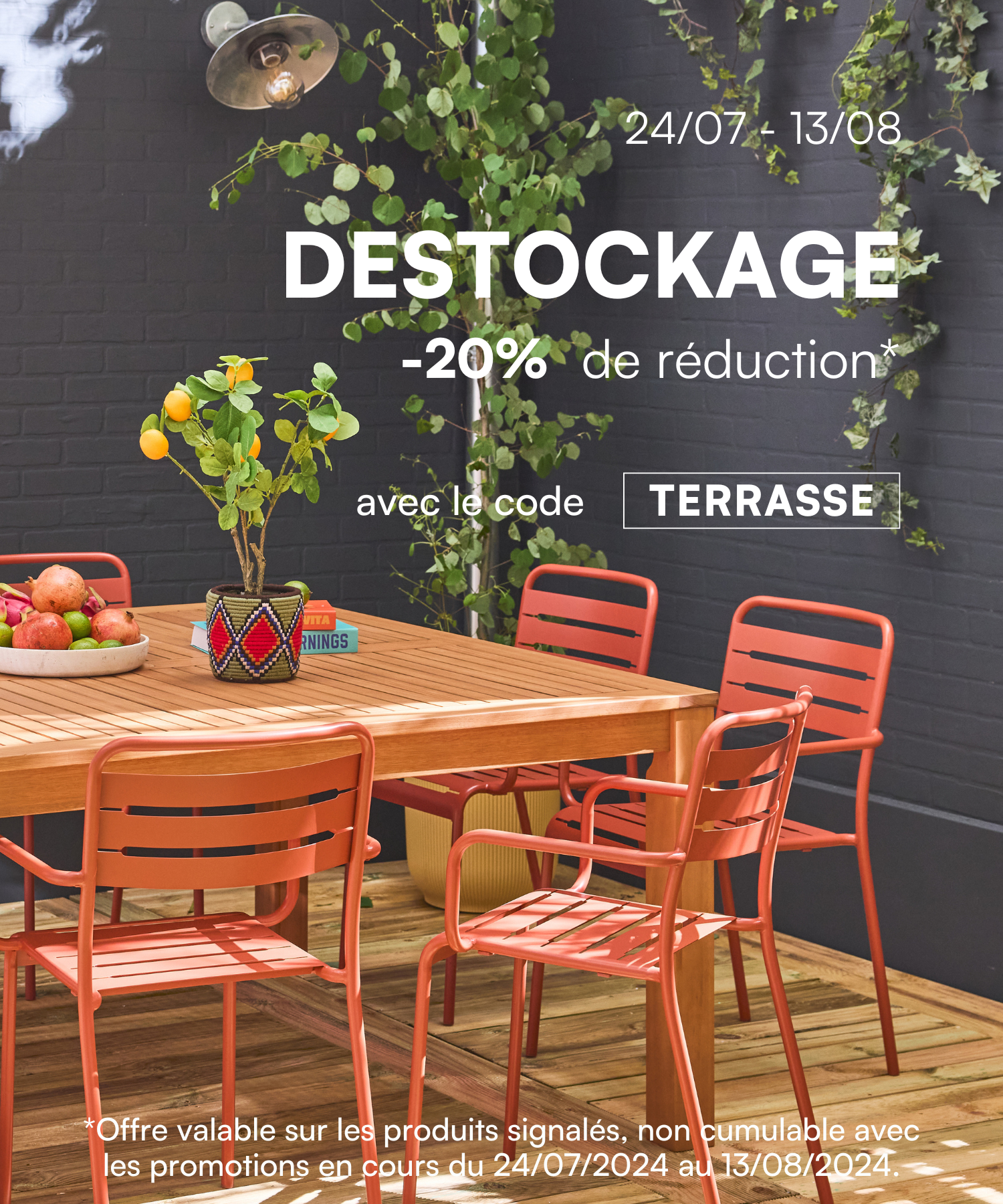 Destockage terrasse