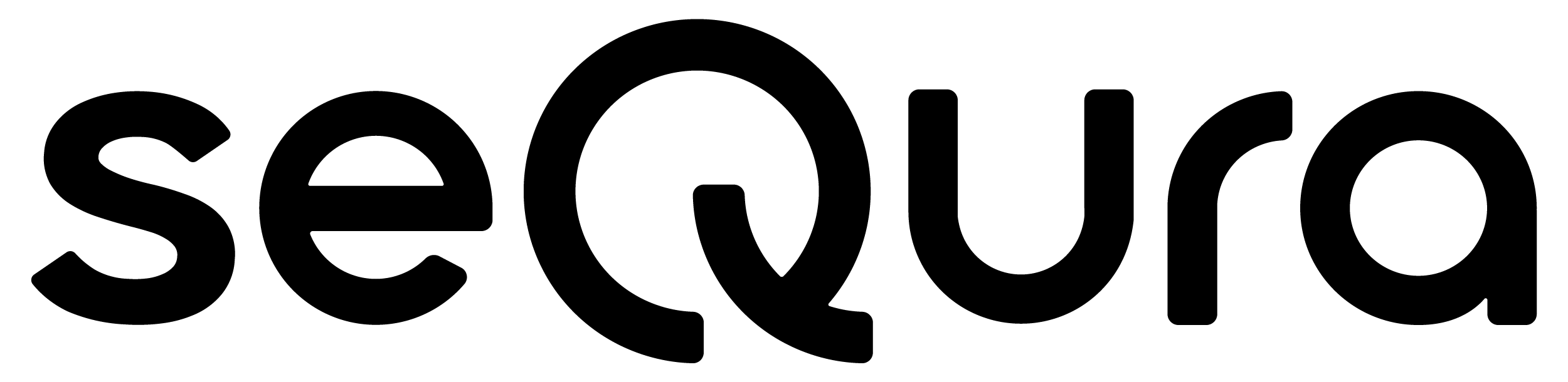 logotipo seQura negro