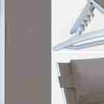 Coppia di lettini prendisole, in alluminio - modello: Louisa, colore: Talpa - Lettini in alluminio e textilene Photo6