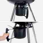 Large charcoal kettle barbecue, 64x62x98cm - Georges Photo8