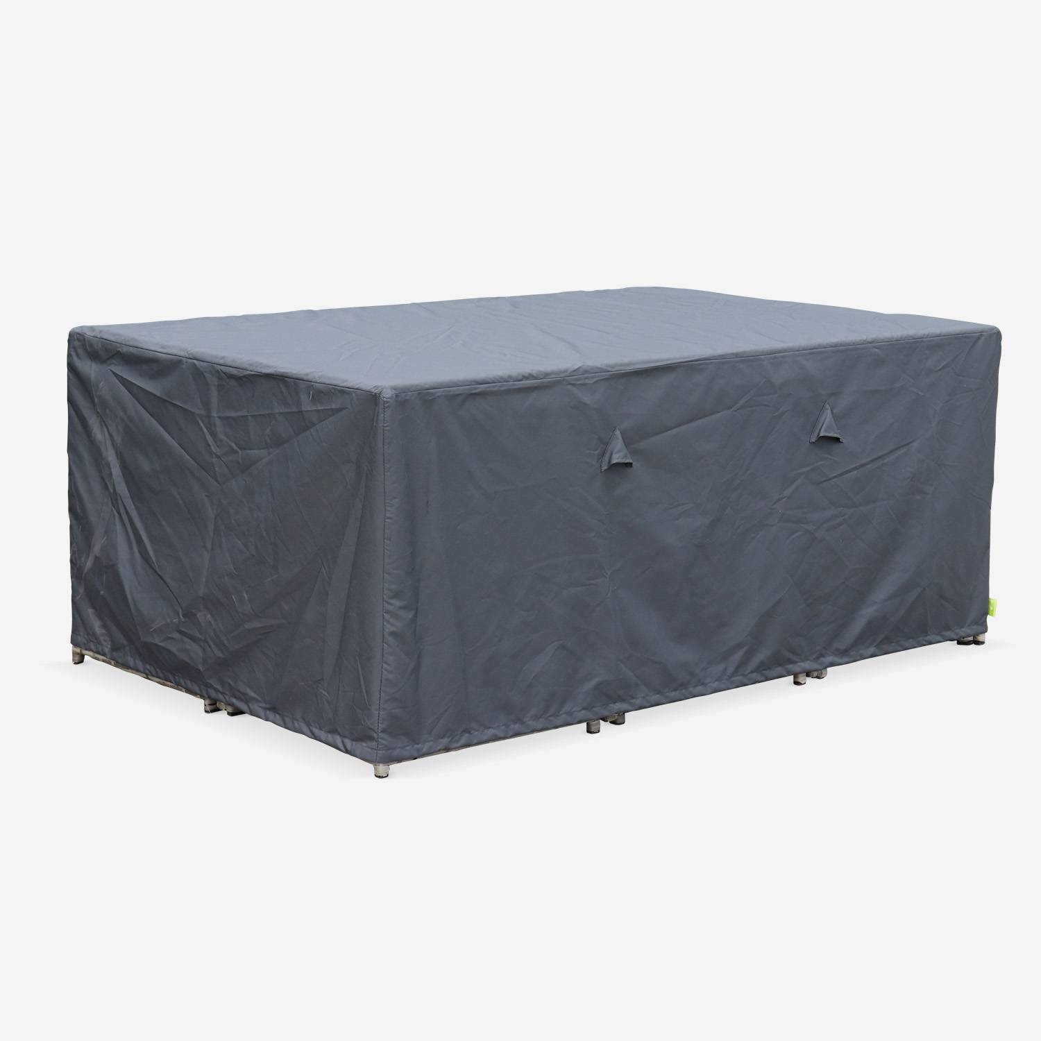172x112cm dark grey dust cover - Rectangular, PA-coated polyester dust cover for the Vabo 10 garden tables Photo1
