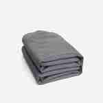 230x112cm dark grey dust cover - Rectangular, PA-coated polyester dust cover for the Vabo 12 garden tables Photo2