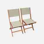 10-seater garden dining set, extendable 200-300cm FSC-eucalyptus wooden table, 8 chairs and 2 armchairs - Almeria 10 - Grey textilene seats Photo7