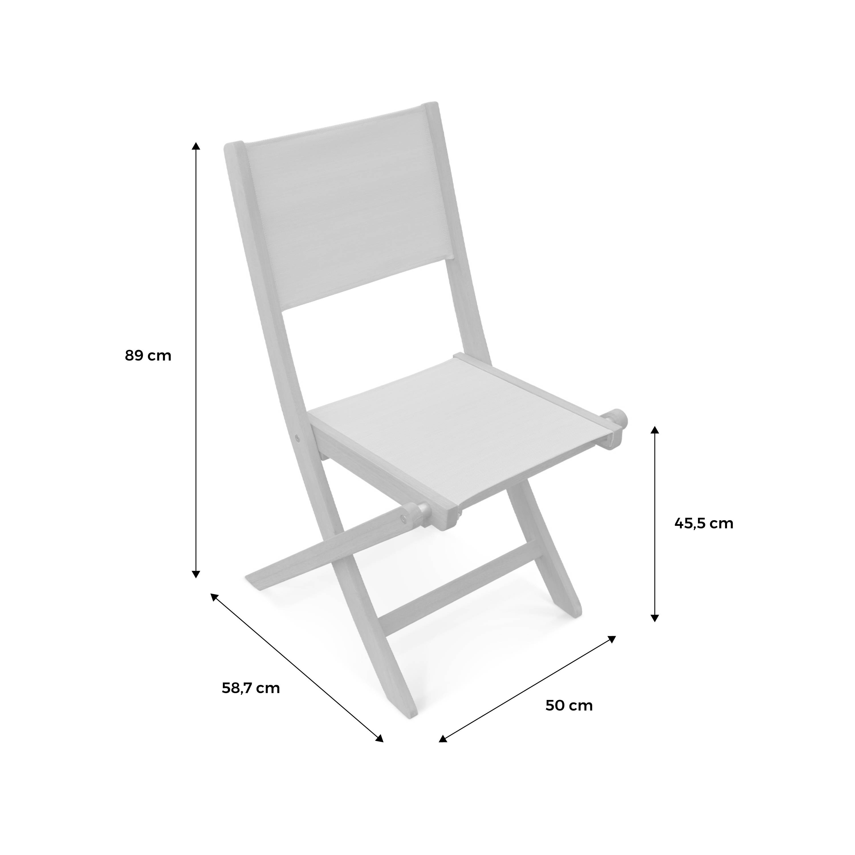 Casaria Set De 2 Chaises Pliantes Vanamo En Bois D'Eucalyptus Chaise De