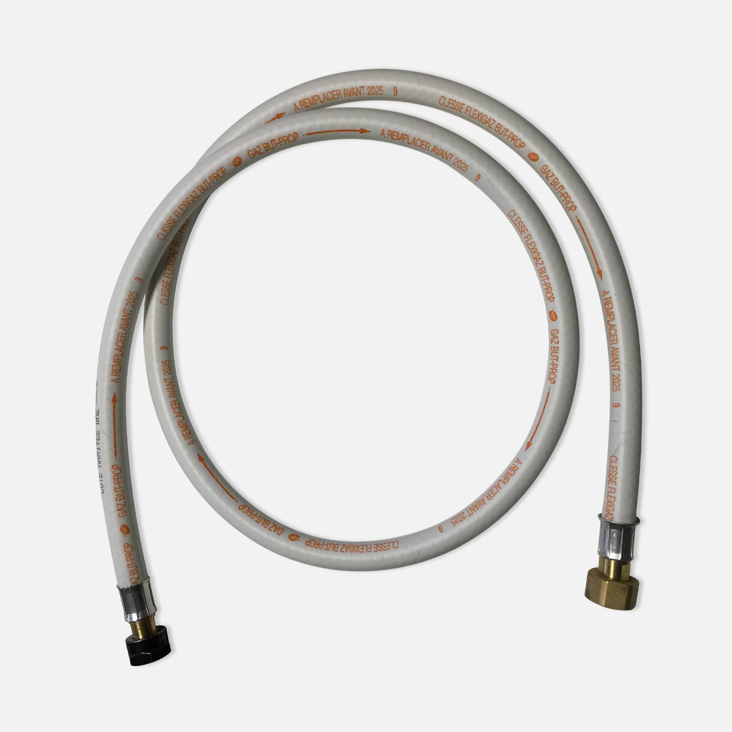 Tubo Flessibile Per Gas TRCR – 1/2x1/2 AG, 500 Mm, Acciaio Inox/PVC, Angolato, Nuovo - Foto 4