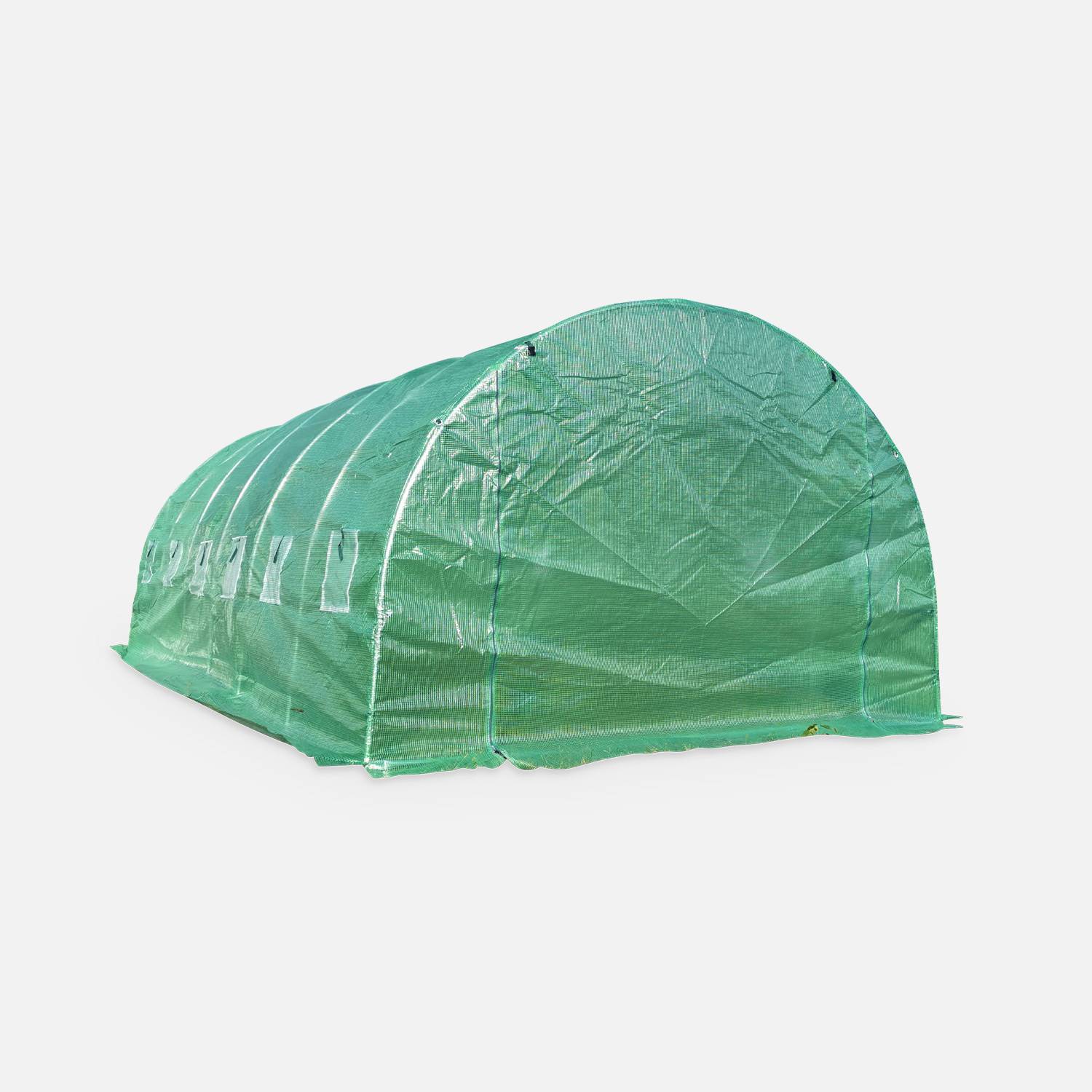 Replacement greenhouse cover - 18 sq metres - Romarin - Green  Photo2