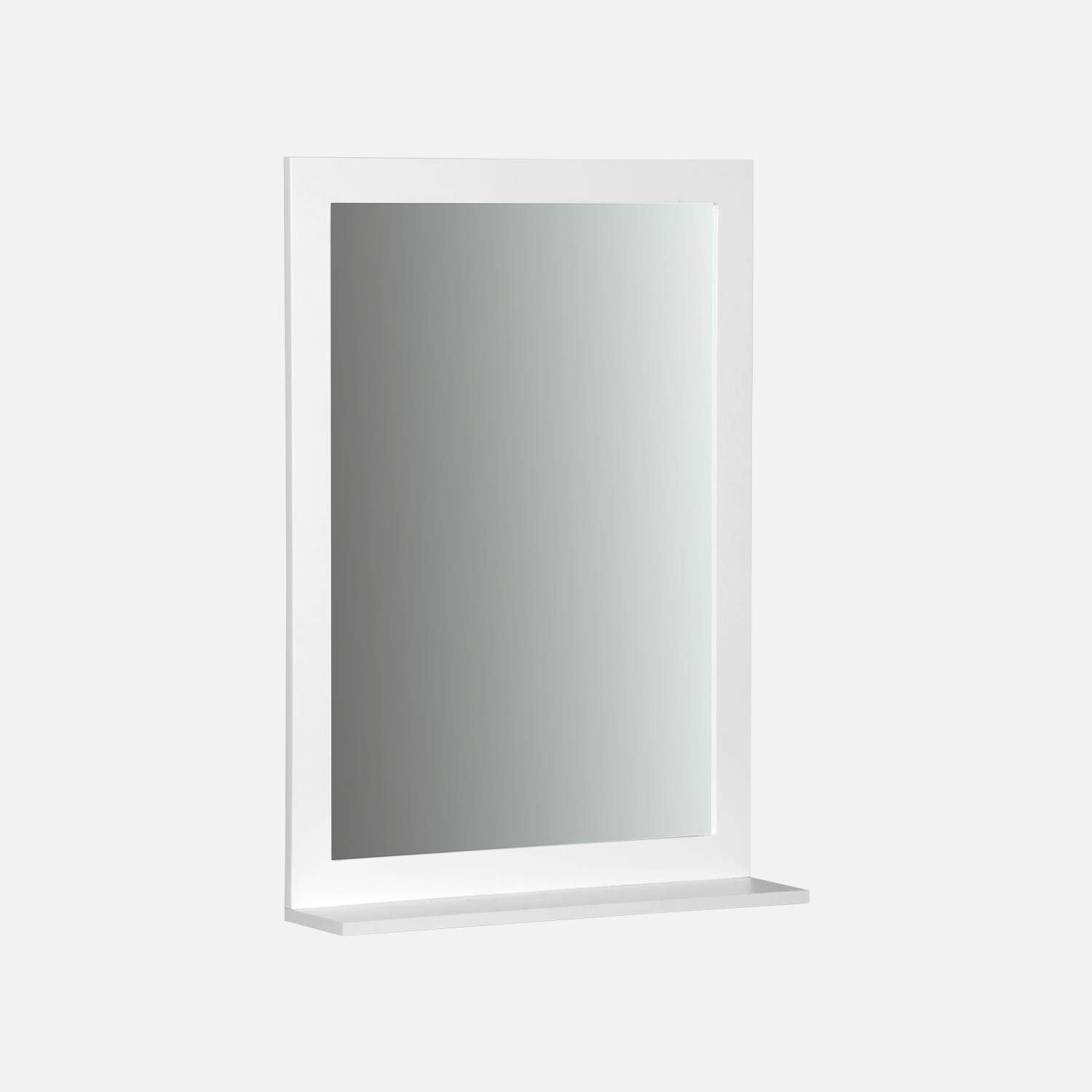 Espejo de baño rectangular - 1 estante, L 50 x An 11,7 x Al 70cm -Rivage ,sweeek,Photo1