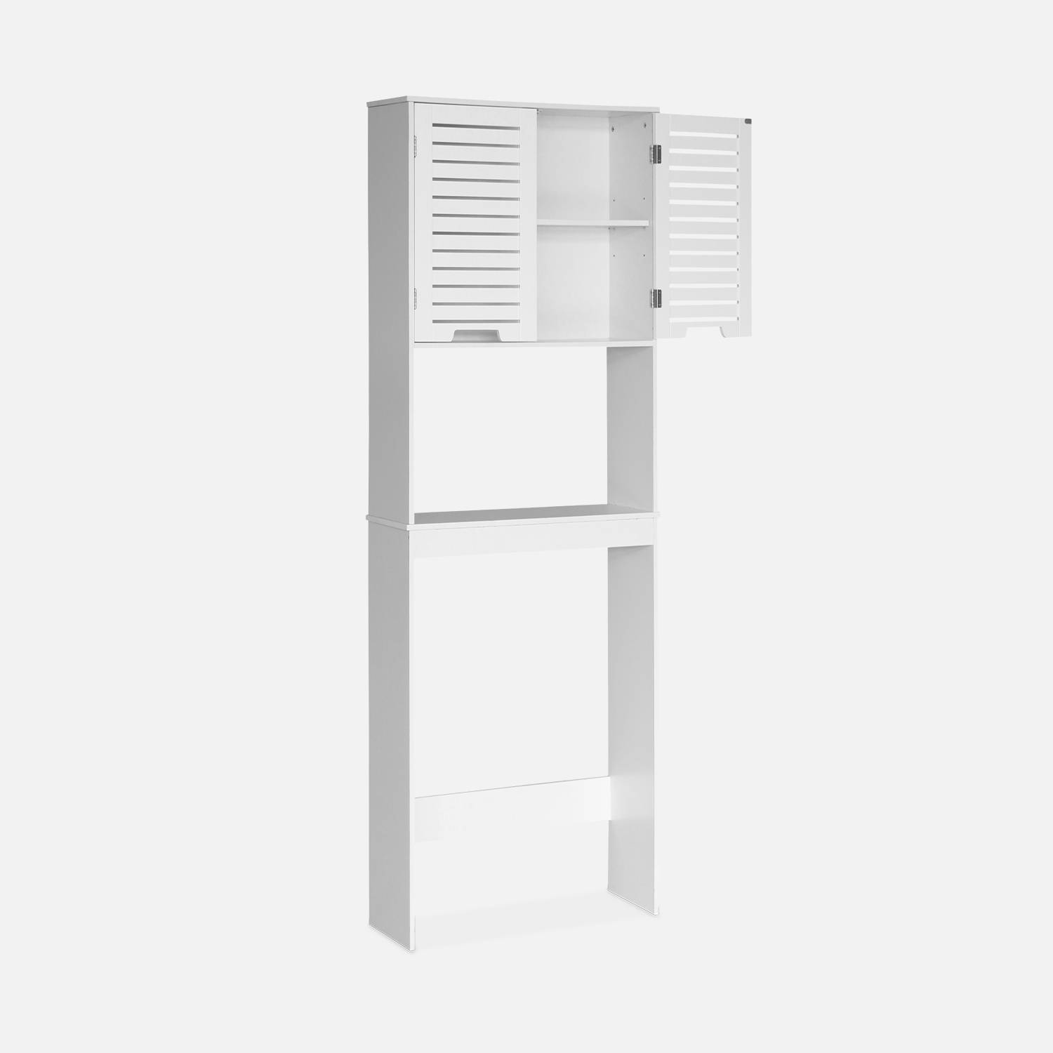 WC shelf/cabinet, bathroom furniture, white,sweeek,Photo2