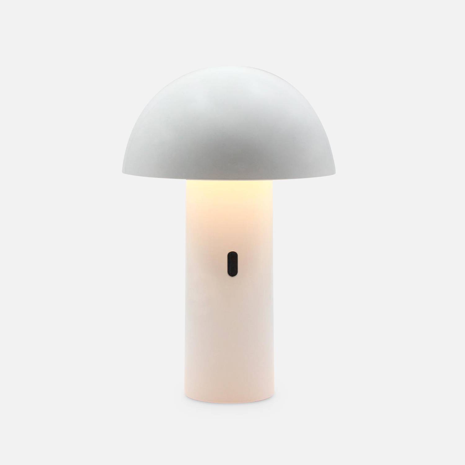 Lámpara de sobremesa inalámbrica con cabezal orientable blanco H 28cm, interior/exterior,sweeek,Photo7