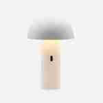 Lámpara de sobremesa inalámbrica con cabezal orientable blanco H 28cm, interior/exterior Photo7