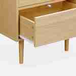 Wood-effect bedside tables with two drawers, 48x40x59cm - Mika - Wood colour Photo6